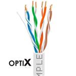 UTP kabel OPTIX (drát) Cat5e PVC Eca šedý,  bal.305m Premium