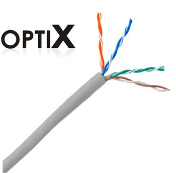 UTP kabel OPTIX (lanko) Cat5e, LSZH, šedý, bal.305m/box
