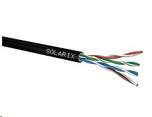 UTP kabel SOLARIX Cat5e, PE venkovní GELOVÝ, bal. 305m/box