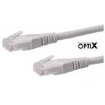 UTP patch cord OPTIX Cat5e,  0,25m, šedý