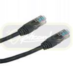 UTP patch cord OPTIX Cat5e,  0,5m, černý