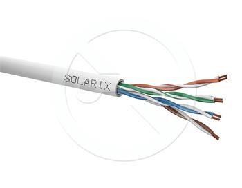 UTP SOLARIX kabel (lanko) Cat5e PVC (Eca) šedý, bal.305m