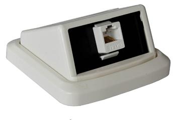 UTP zásuvka Cat5e, 1xRJ45, bílá/bílá