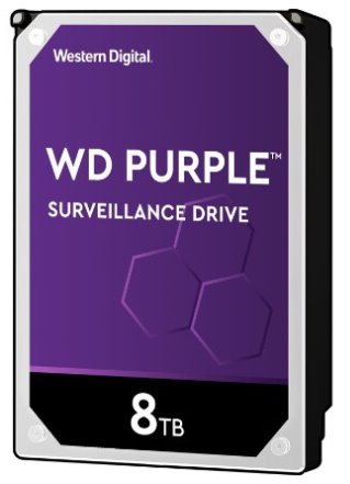 WD PURPLE HDD 8TB WD82PURZ Purple 256MB 7200rpm SATAIII 7200rpm